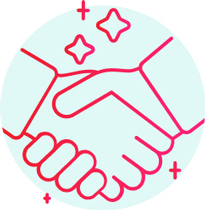 Icon of handshaking